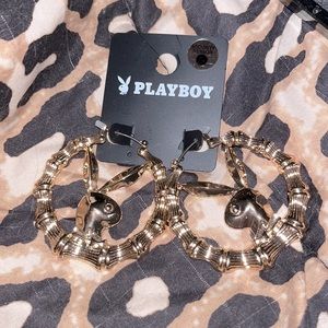 Playboy Bunny Hoop Earrings